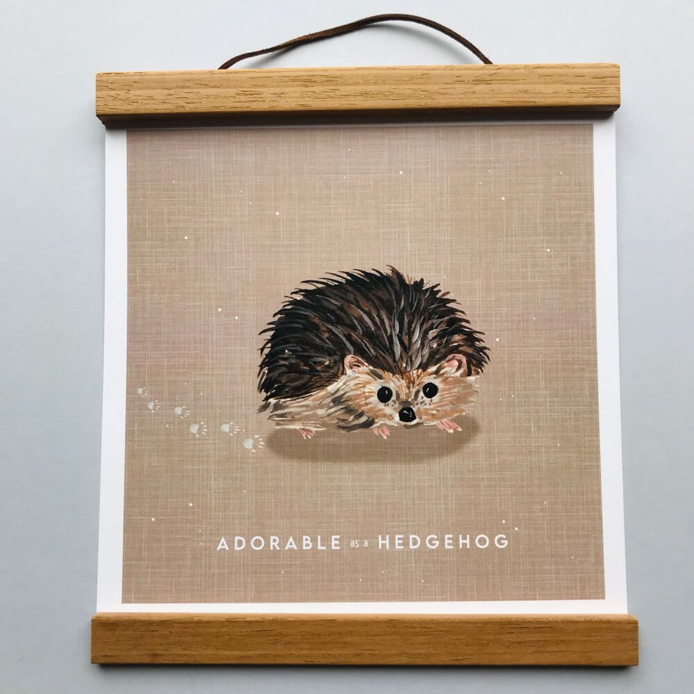 adorable-as-a-hedgehog-print