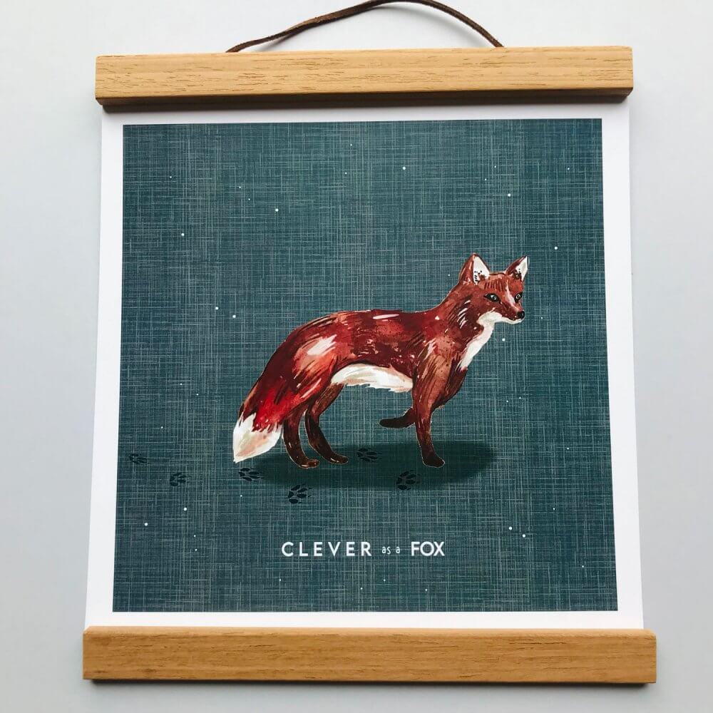 clever-as-a-fox-art-print