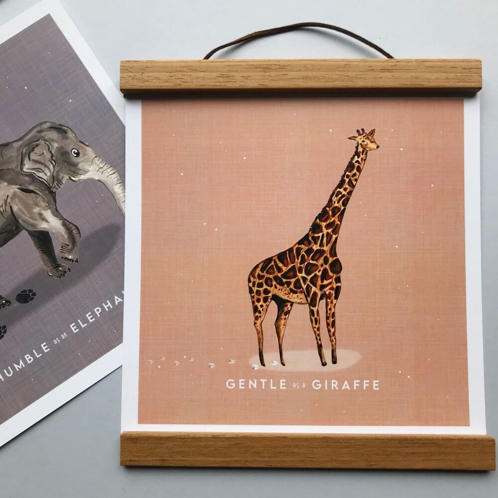 gentle-as-a-giraffe-art-print