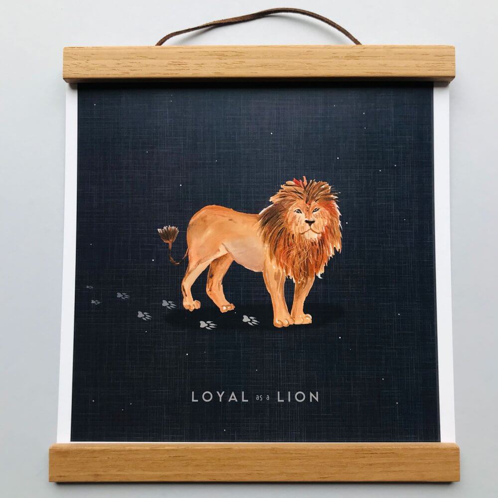loyal-as-a-lion-art-print