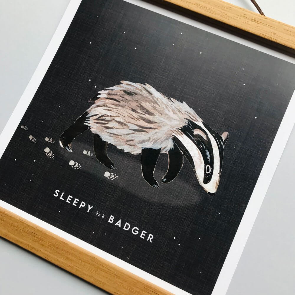 sleepy-badger-art-print2