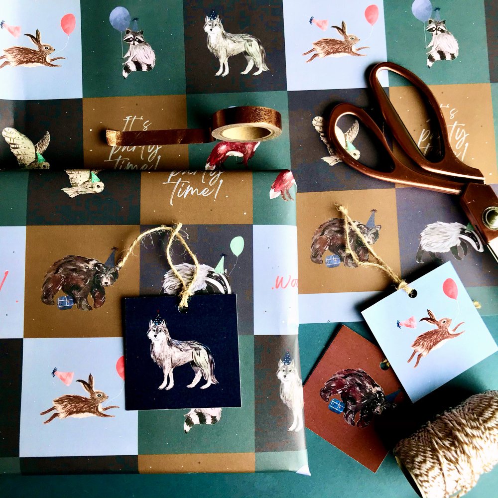 woodland-forest-party-animals-wrap-tags-cards