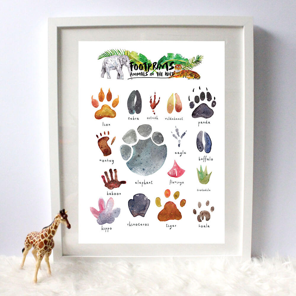 wild-animal-footprints-art-print-frame