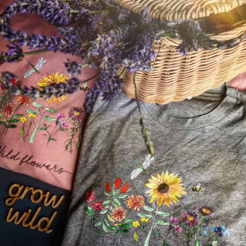 wild flower tshirts