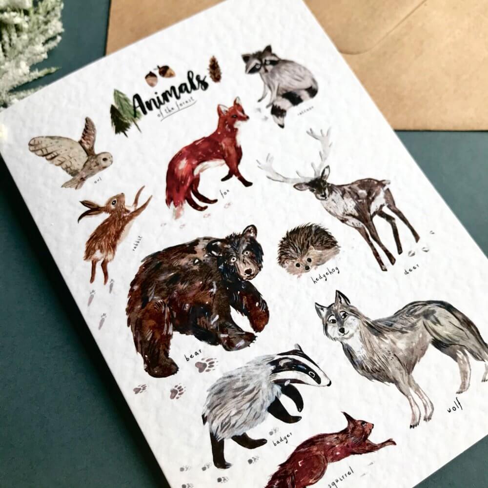 animals-of-the-forest-card-a6