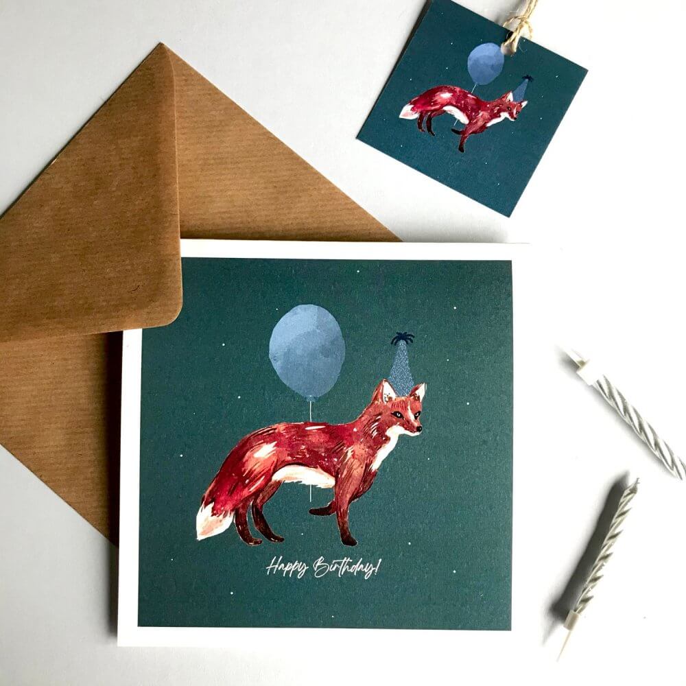 party-animal-fox-card