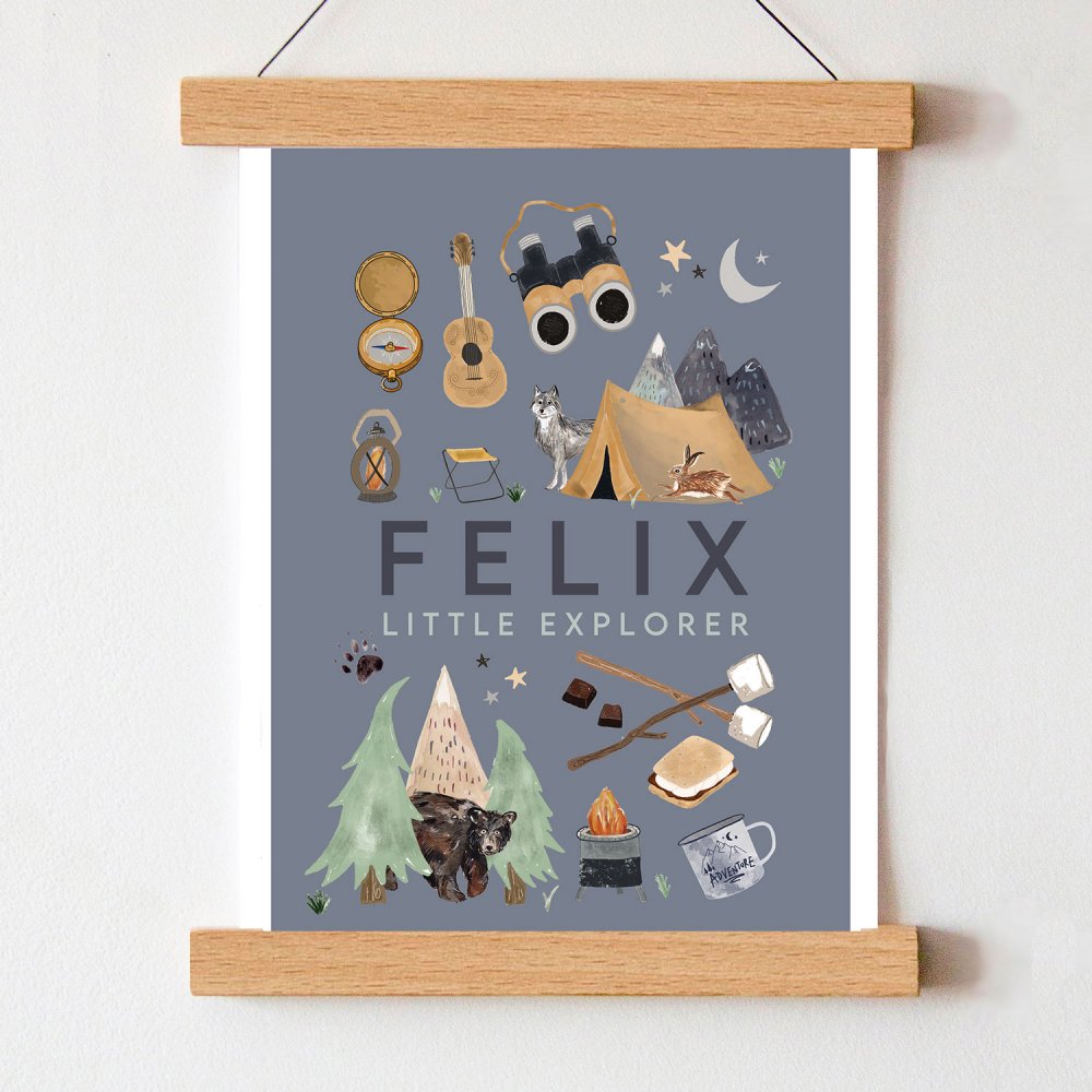 felix-little-explorer-art-print