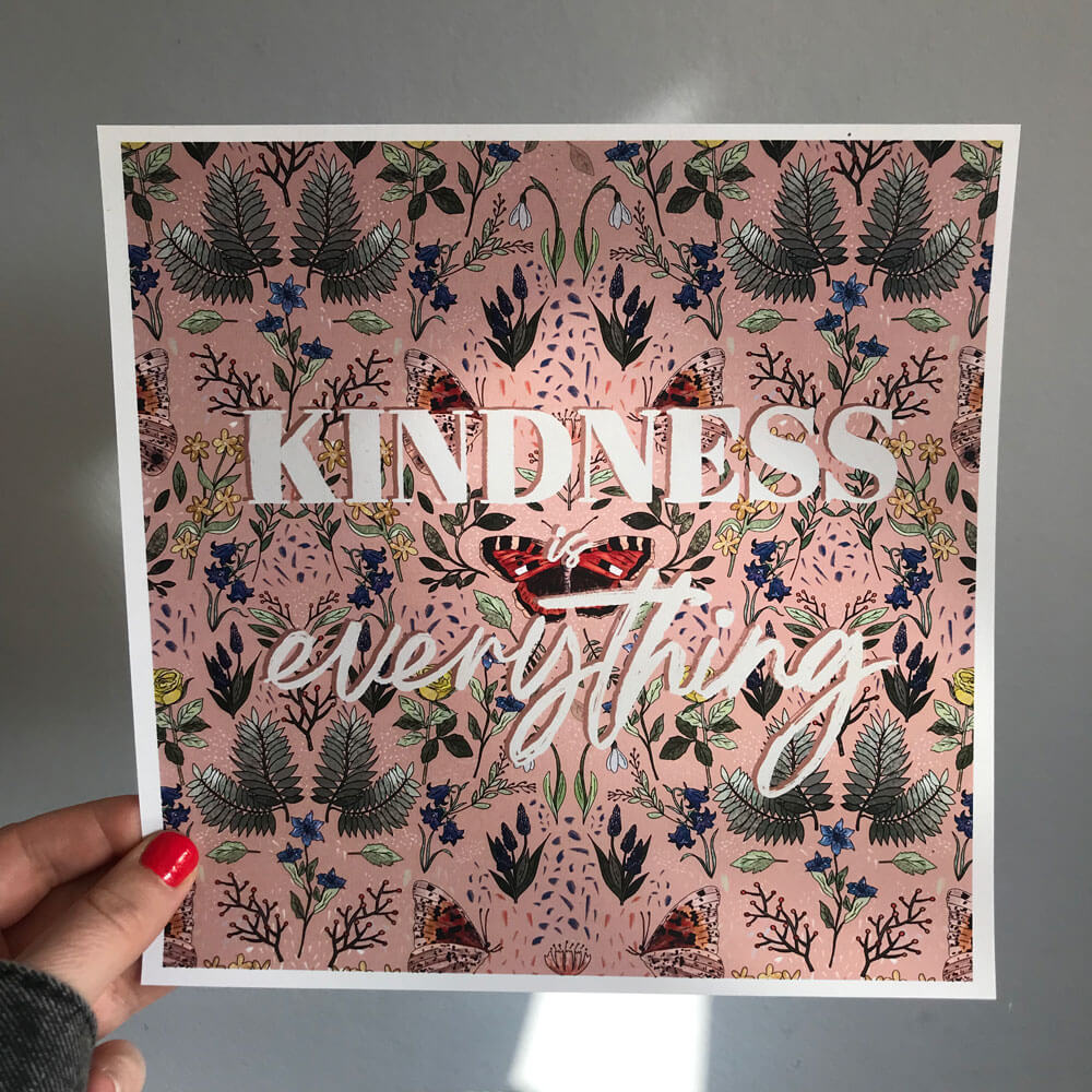 Kindness-is-everything-hand-art-print