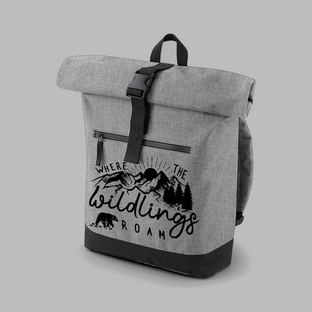 WILDLINGS-GREY-Bagbase-roll-top-backpack-p5600-99526_image