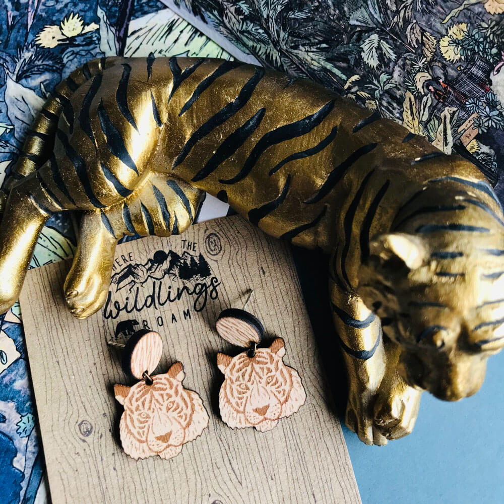 tiger-drop-wood-earrings