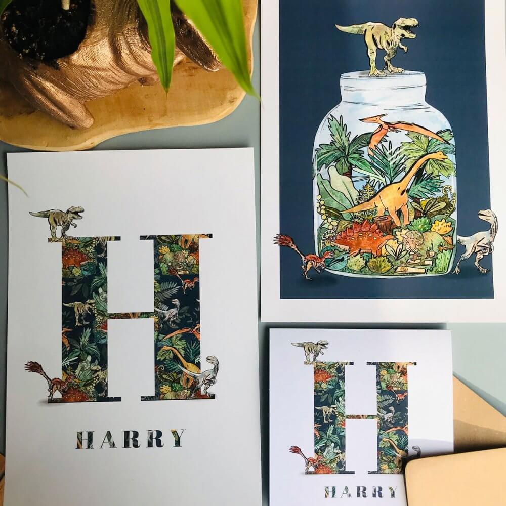 harry-alphabet-dinosaur-art-print-cards