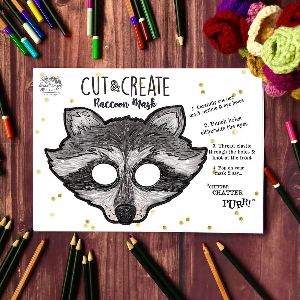 cut-create-raccoon-mask
