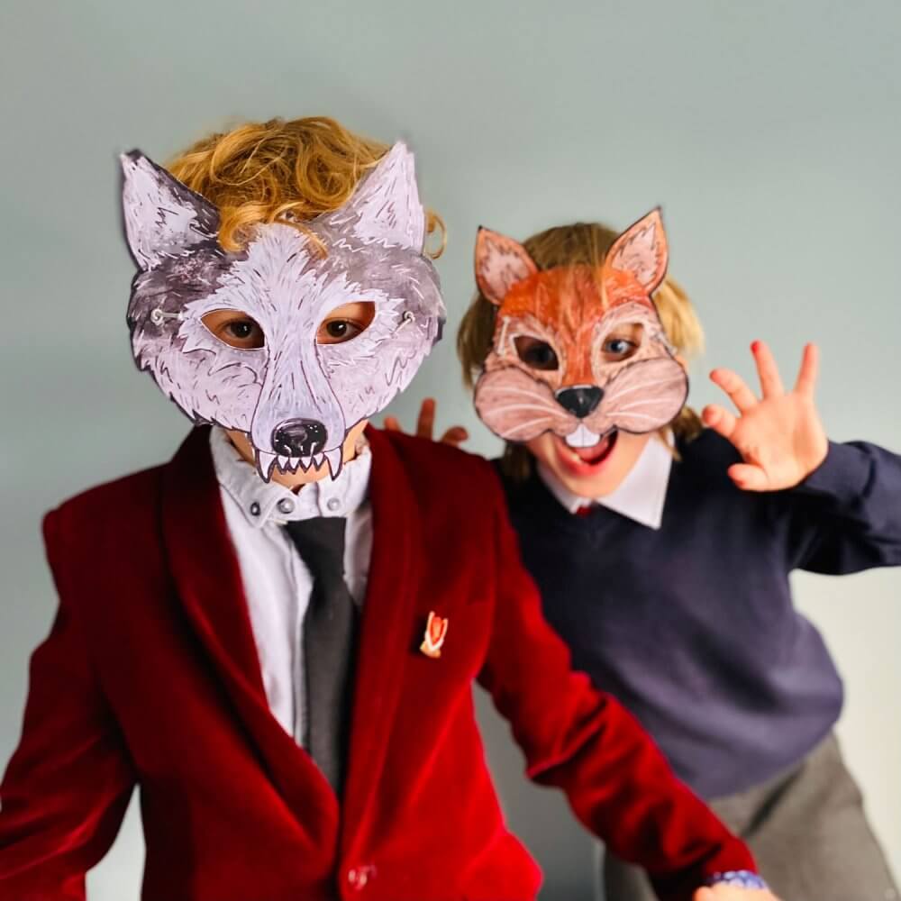 cut-create-wolf-squirrel-mask