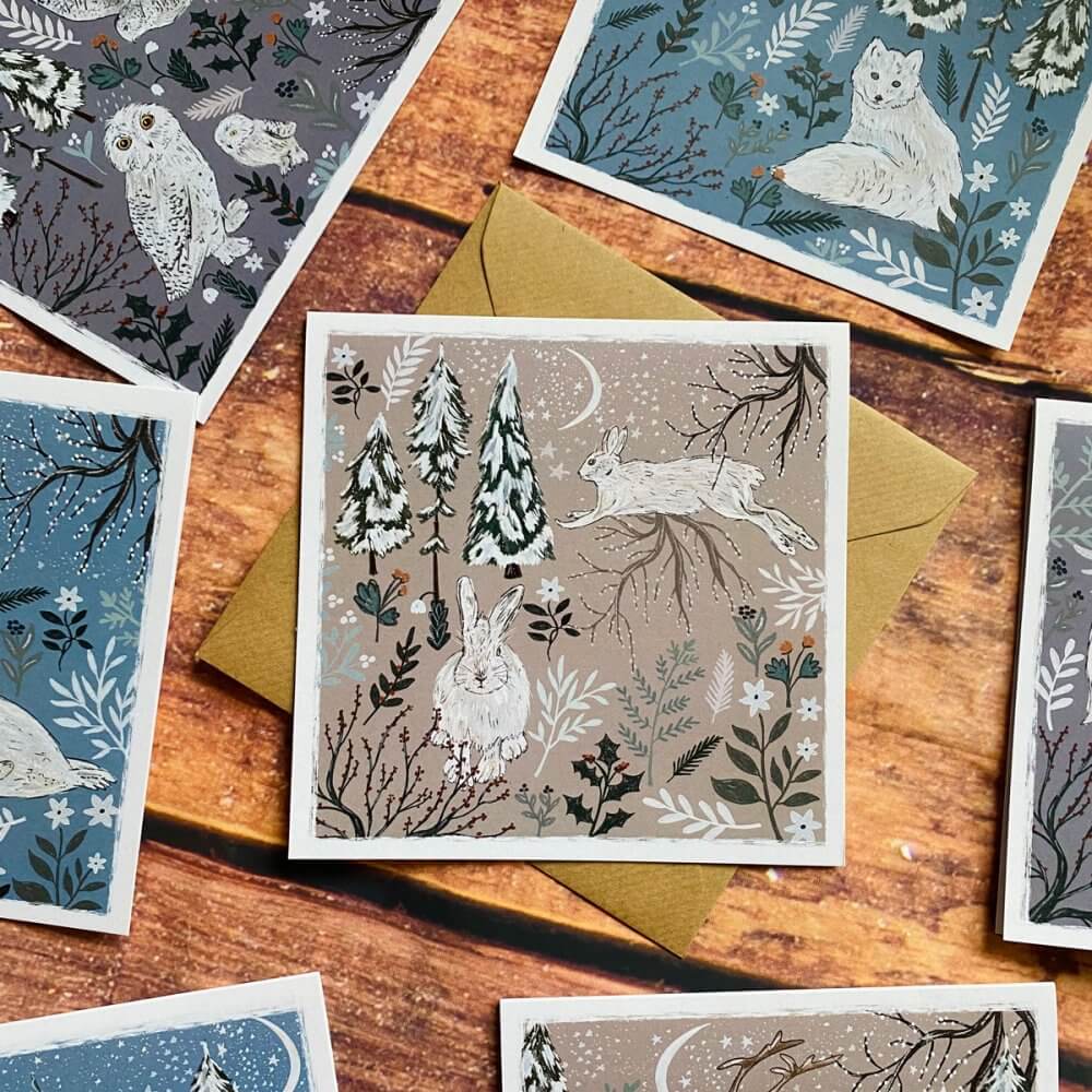 scandi-arctic-hare-card