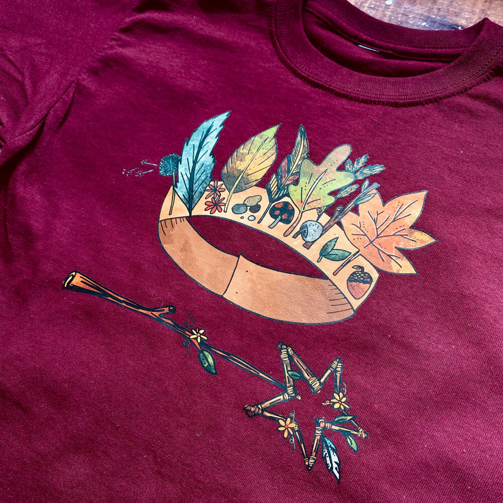 forest-crown-tshirt-red